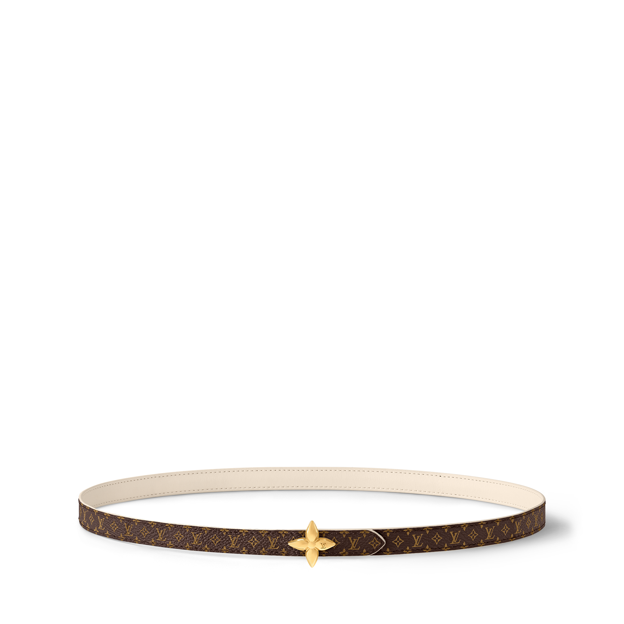 LV Mini Flowergram 15mm Reversible Belt Monogram Canvas